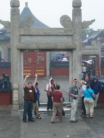 students at the Forbidden City in Beijing